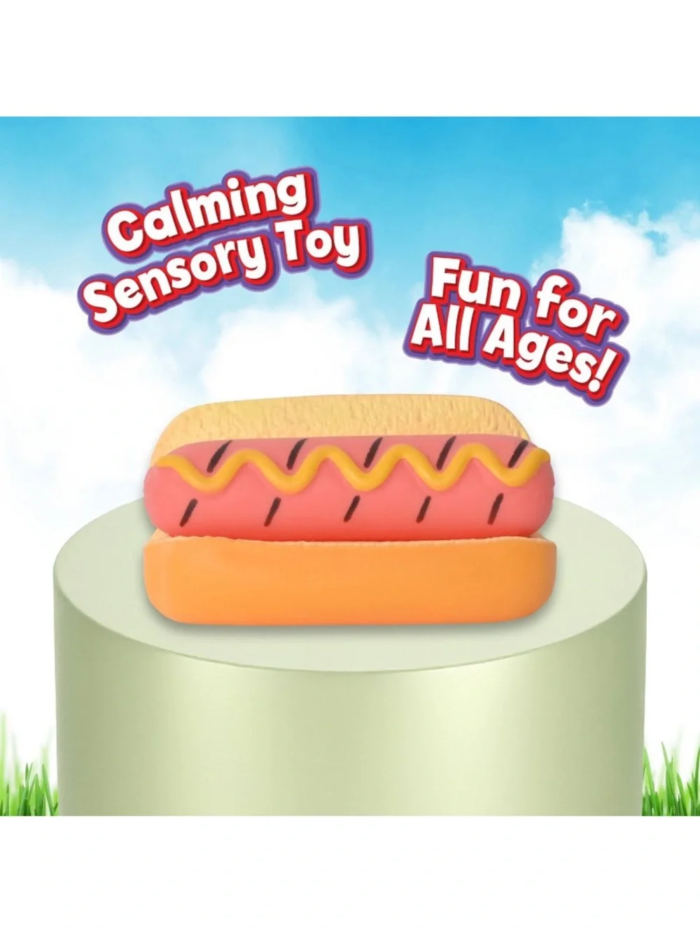 Sunny Days Squeezy Hot Dog Fidget Toy | Limited Edition Americana | New